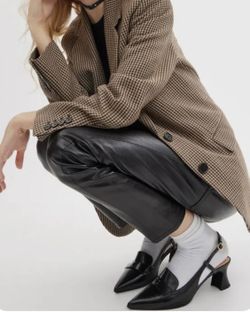 Coach Leather Heels New With Box - Retail $225