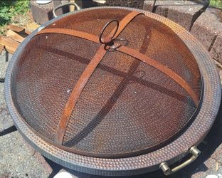 Copper Outdoor Fire Pit / Fireplace
