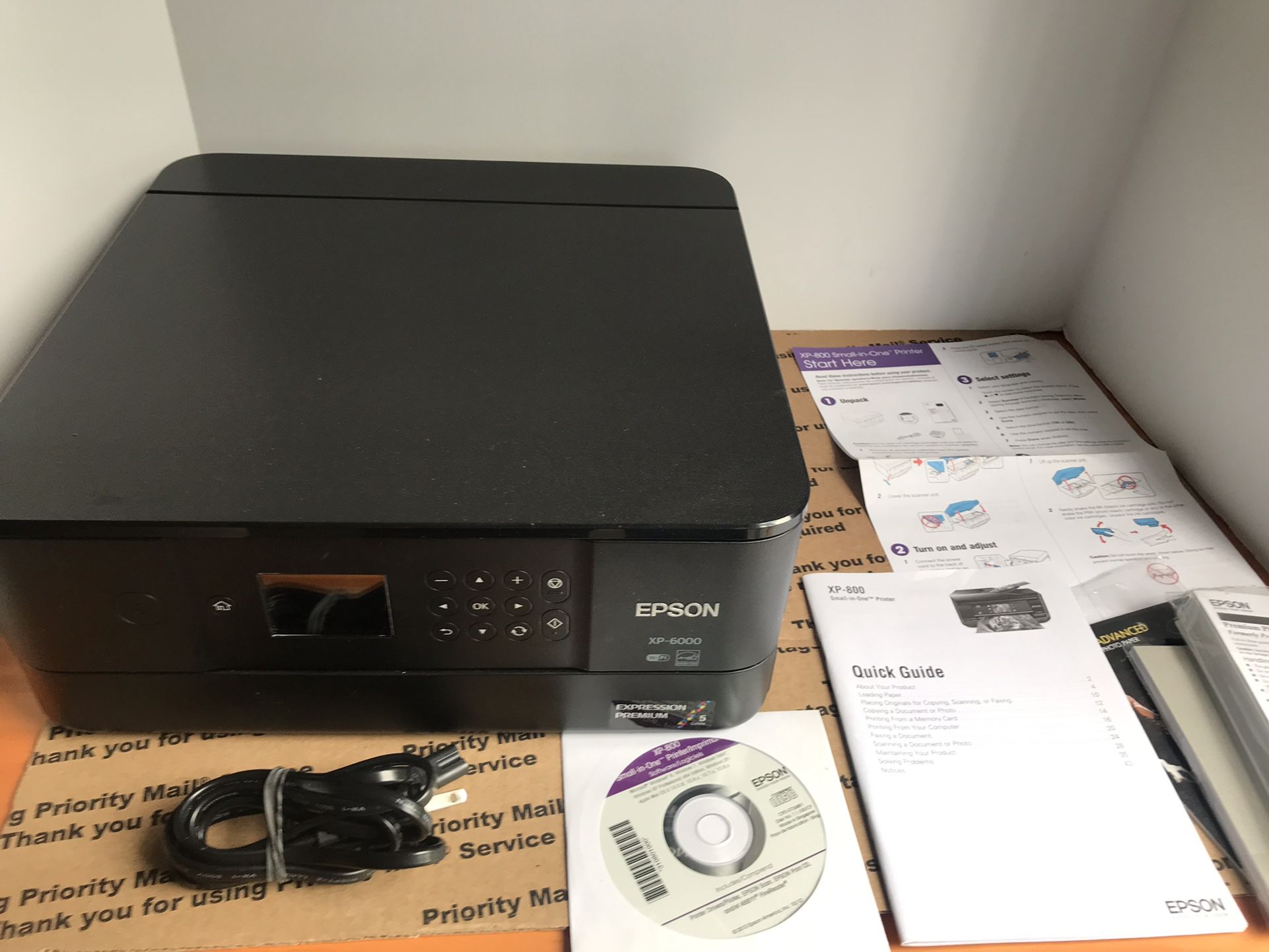 Epson Expression XP-6000 Small-in-One Color Inkjet Printer (Inks Not Included)