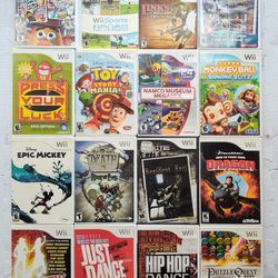 Nintendo Wii Games Wii Sports, Just Dance, Resident Evil And More READ DESCRIPTION 