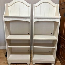 Beautiful Pair of Cream Shelves