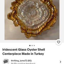 Iridescent Glass Oyster 
