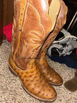 R Watson quill ostrich boots