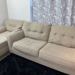 2-Piece Couch & Chaise Set – Comfortable, Clean, and Stylish
