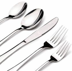 40 Piece Stainless Steel Flatware Set Mirror Finish – New Sealed