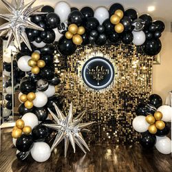 Shimmer Wall N Balloon Set up