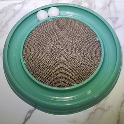 Interactive Cat Scratch And Ball Track Toy