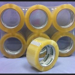 Clear Packaging Tape 2” 2.0 mil 110 yards 6 pcsX 6Pack=36 Rolls