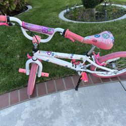 Girls 18 Inch Bike - Pedal And Hand Brake 