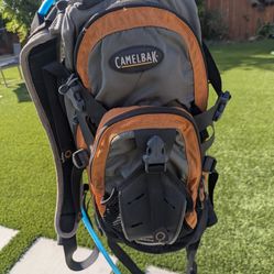 Orange Camelbak MULE with bladder 