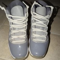 Jordan Air Jordan 11 Cool Grey CT8012-005 Gray Men's High Top Leather Sneakers