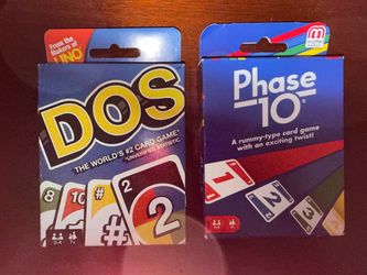 DOS and Phase 10 Card Games Bundle (Pick Up Only)