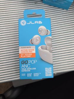Jlab go pop ANC cloud white