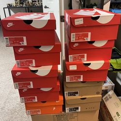 Empty Nike Shoe Boxes