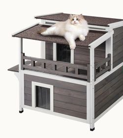 Brand new 2 story cat mansion