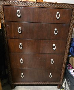 Two 5 Drawer Chests for Sale