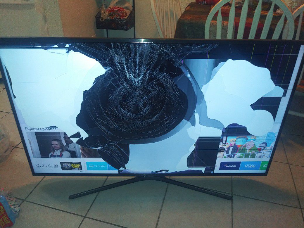 Smart tv 55 inch 2019 pantalla quebrada para partes