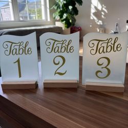 Wedding Table Numbers