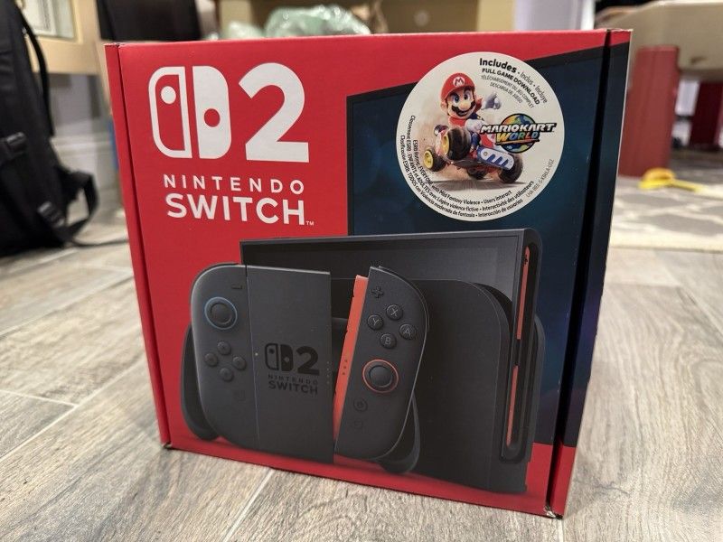 Nintendo Switch 2 + Mario Kart World Bundle Video Game Console Brand New