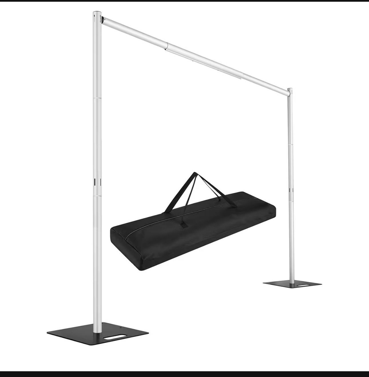 Hecis Pipe and Drape Backdrop Stand,8ft x 10ft Backdrop Stand (Metal)