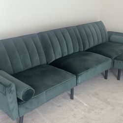 Green Reclining Couch / Sofa