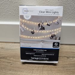 ✨ Mainstays 100-Count Clear Mini Lights – NEW ✨