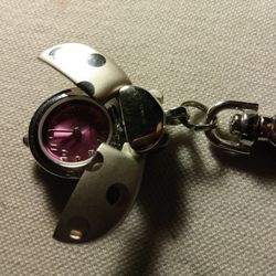 Cute Ladybug Keychain Clock/Watch
