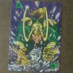 1995 Fleer Marvel Loki OverPower Card Game Vintage Comics Collectible Character