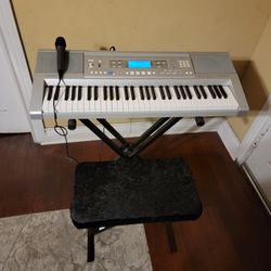 Casio CTK-810 Keyboard 61 Keys With Stool And Microphone Plus Stand