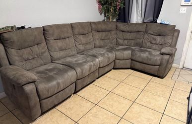 Large Brown Sectional Couch
