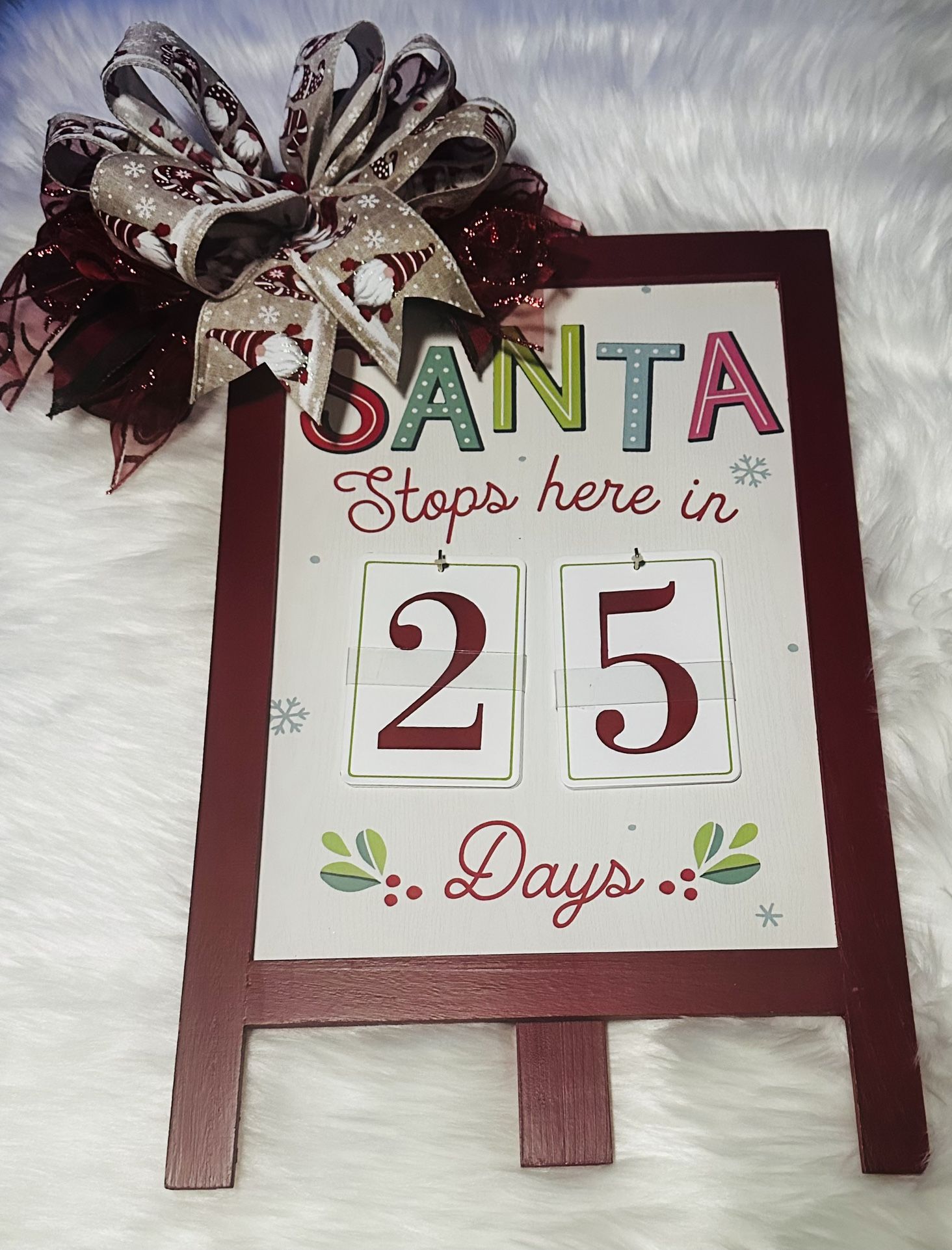 Santa Stops Here Sign