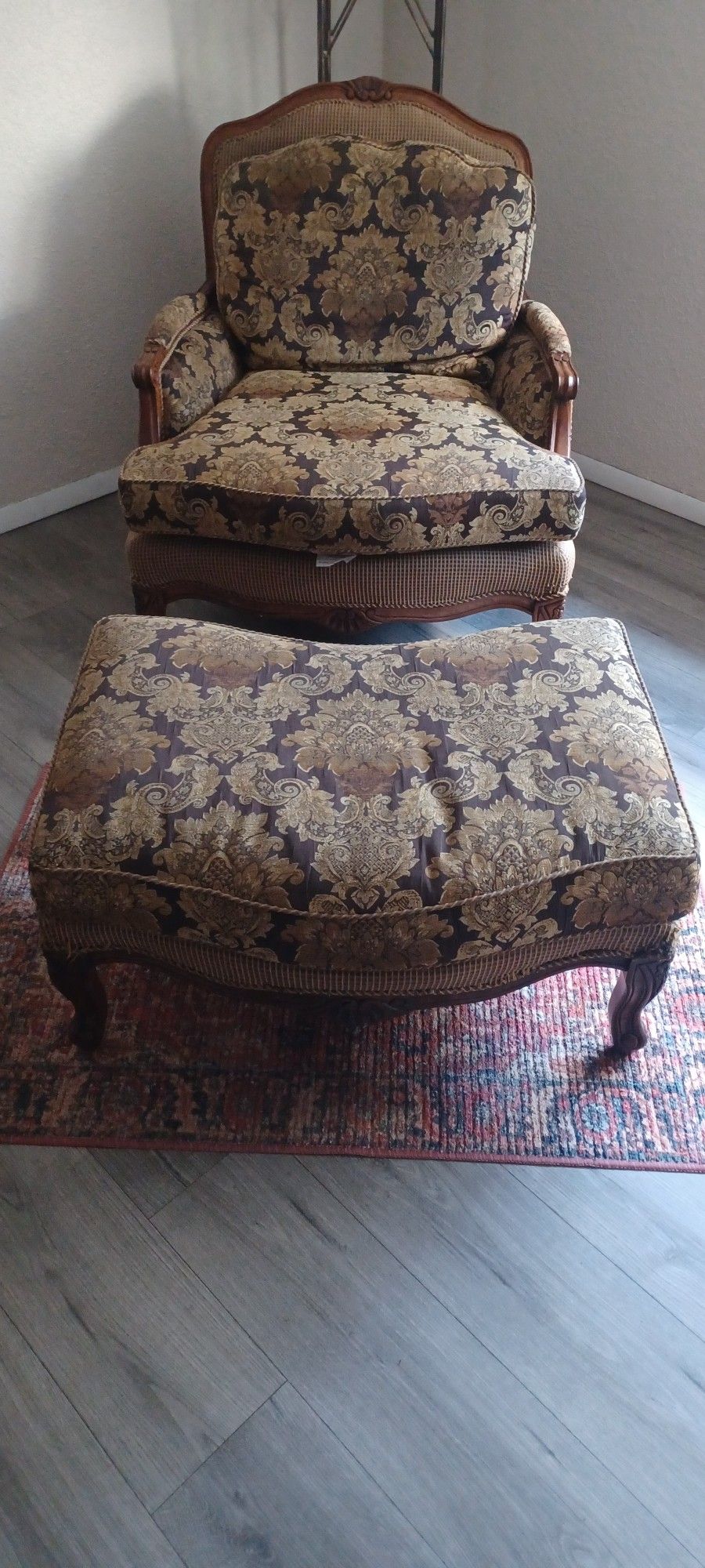 Chair and Ottoman 