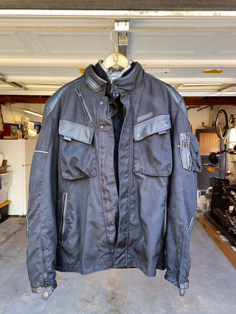 SIDI DUCATI black Jacket w-zip In Liner