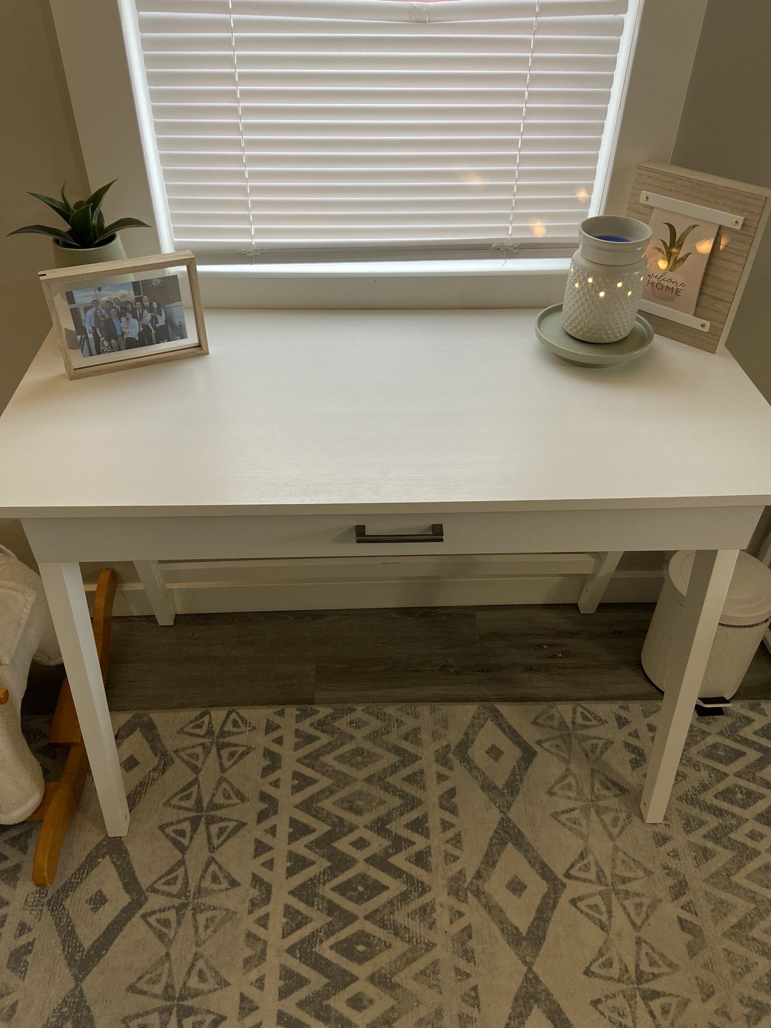 Target Threshold White Wood Writing Desk