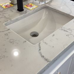 60”double Sink Bathroom Vanity, Solid Wood Quart Top 