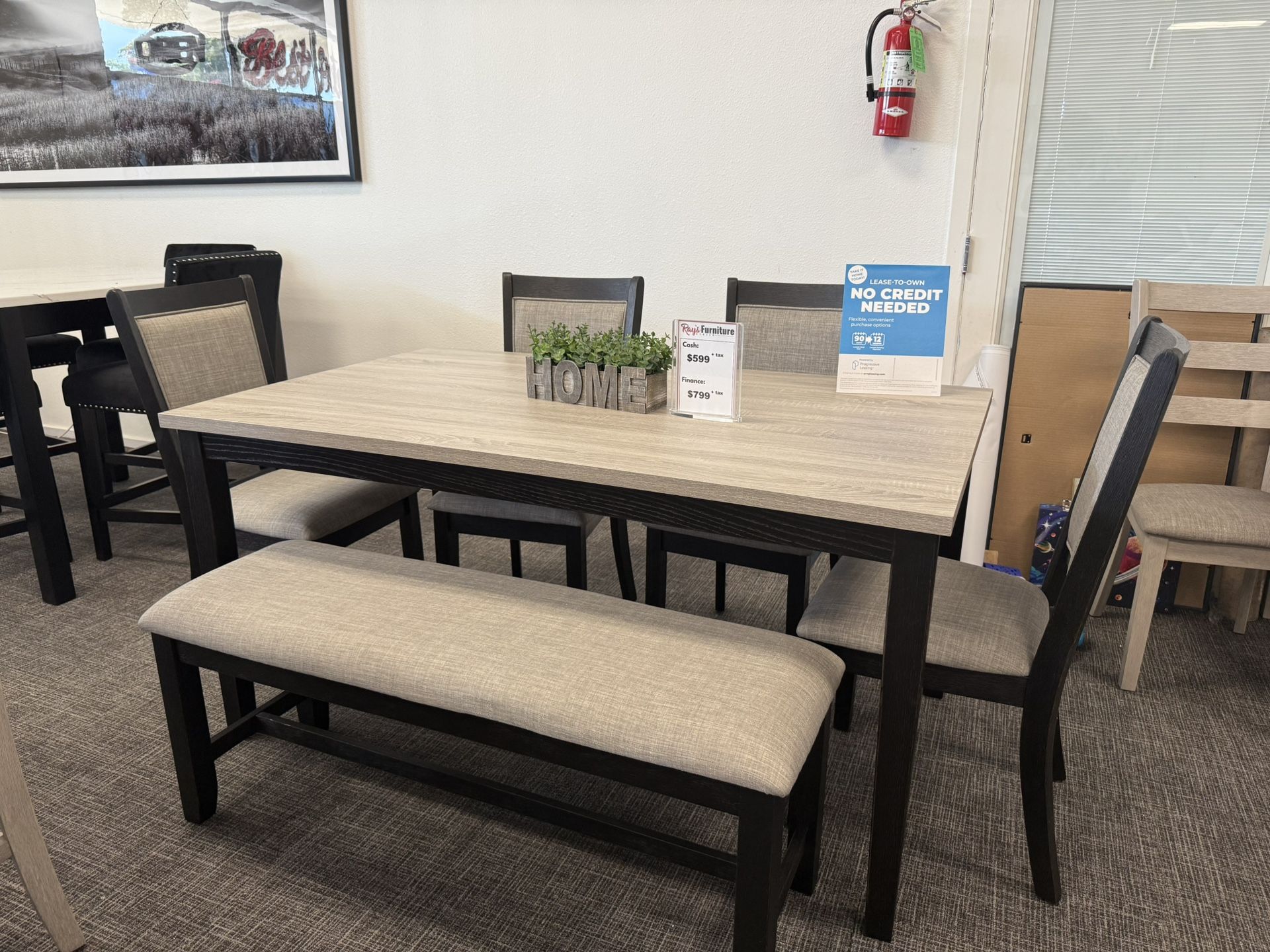 π€ Sleek 6 PC Black & Gray Dining Set β Just $599!