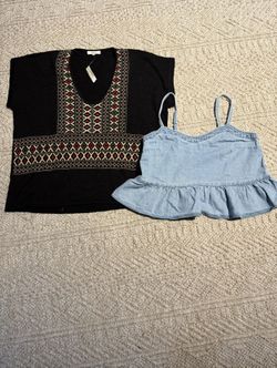 Madewell Tops – Set of 2 (Small & Size 4)
