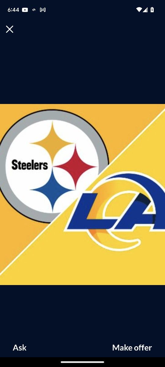 Rams Vs Steelers Tickets