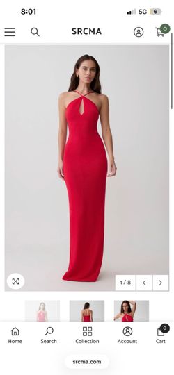 Ashtin red knit dress