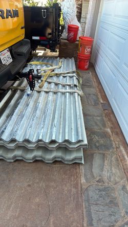 Sheet metal.  3’ 1/2 w x 9’L