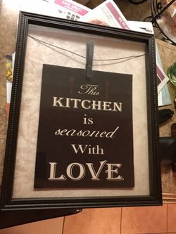 Seasoned with Love- Kitchen Decor (frame)