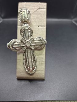 14k Diamond Cross