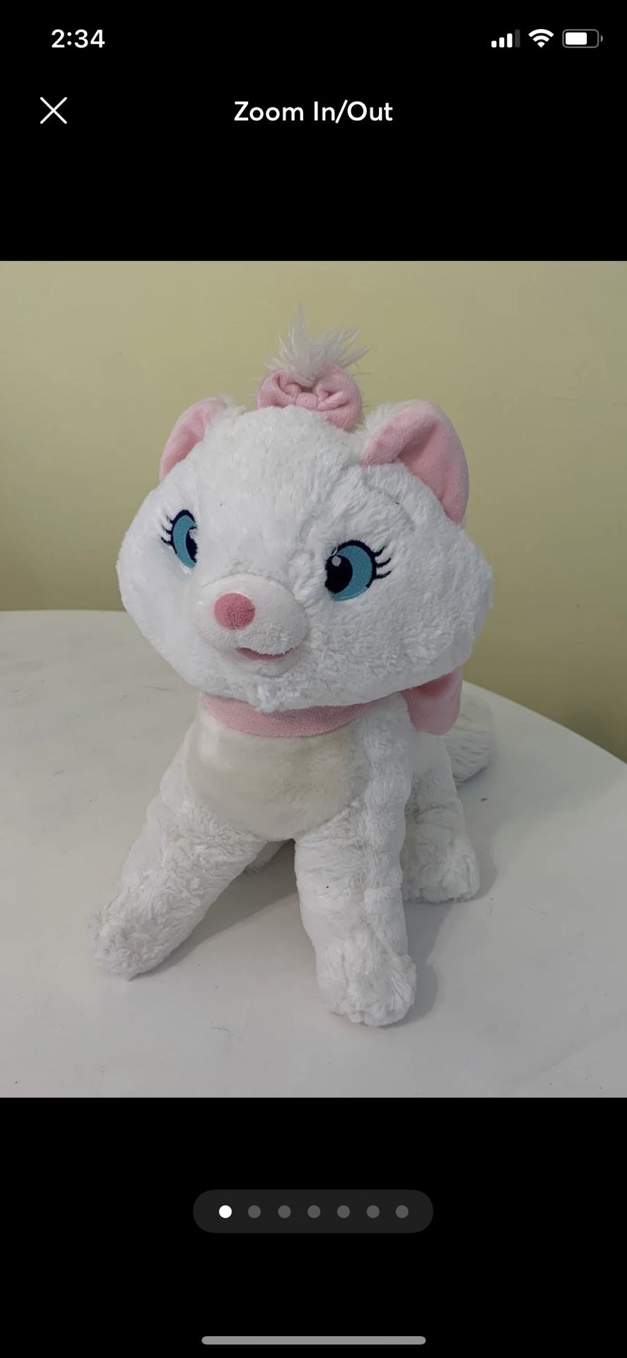 Disney Aristocats Marie Large Plushie