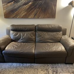 Power Automatic Leather Couch