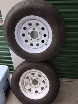 Traveling camper tires w rims
