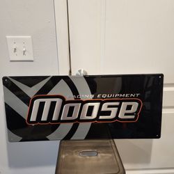Moose Racing Equipment Motorsports Metal Sign 33" by  14.25"