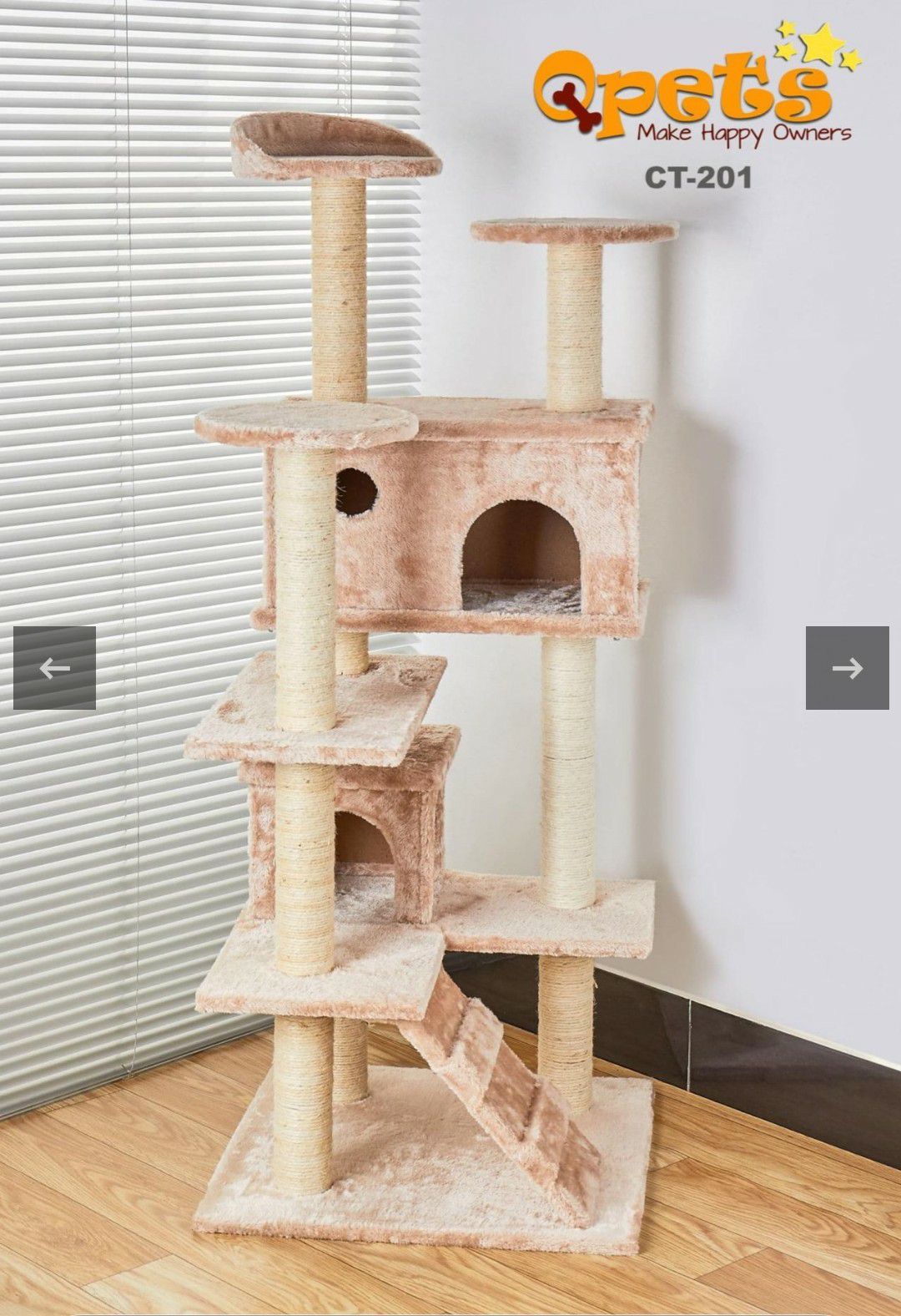 New 50" Multi-Level Cat Tree Stand House Furniture Kittens Activity Tower with Scratching Posts Kitty Pet Play House