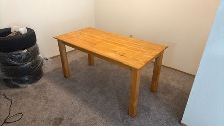 Antique solid maple table