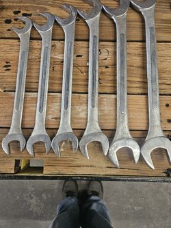 Large Sae Wrenchs Set