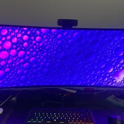 Samsung 49” Odyssey OLED G9 (G95SC) with Ergotron Premium Heavy Duty Monitor Arm For Ultrawide Displays